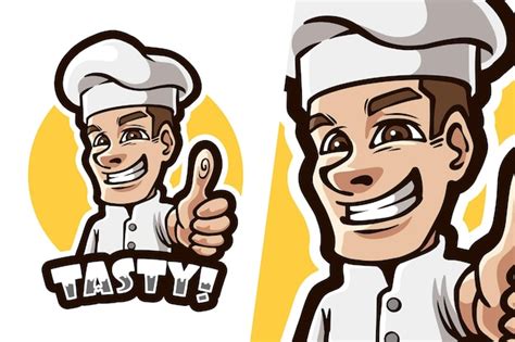 Premium Vector Chef Mascot Logo Illustration