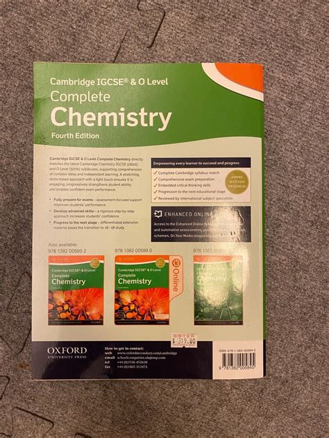 Chemistry Igcse Textbook Cambridge Fourth Edition 興趣及遊戲 書本 And 文具