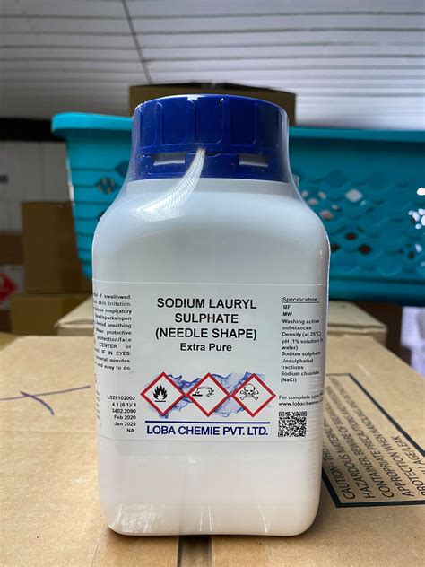 Sodium dodecyl sulfate Lab grade 500 กรม ขวด ยหอ Loba india