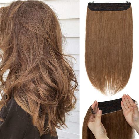 Extensions Echthaar Mit Transparenter Schnur Silk Co Wire In