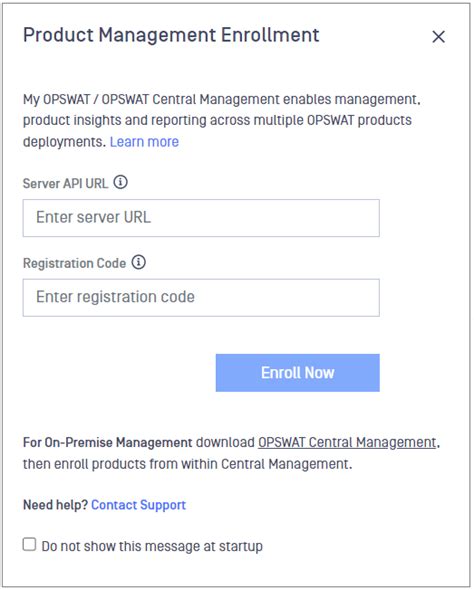 Initial Configuration Metadefender Security Gateway