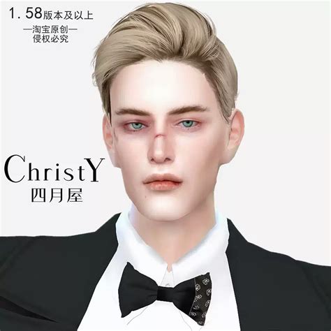 模擬人生4人物mod 男 含8套服裝化妝衣服功能髮型 Sims4修補程式 Taobao