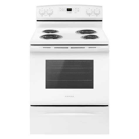 Hotpoint 24 In 3 0 Cu Ft Electric Range In White Ra724kwh The Home Depot