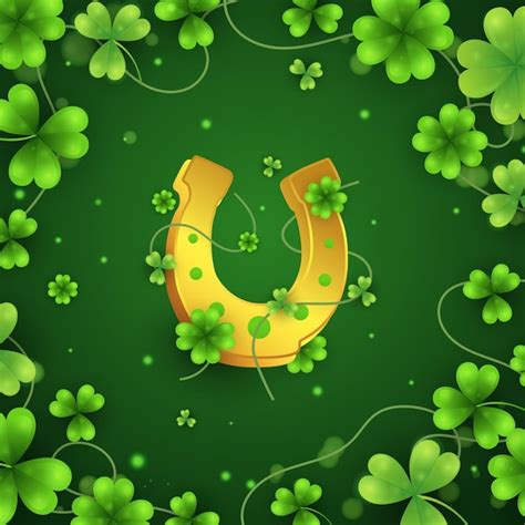 Premium Vector Background Of St Patricks Day Green Shamrock