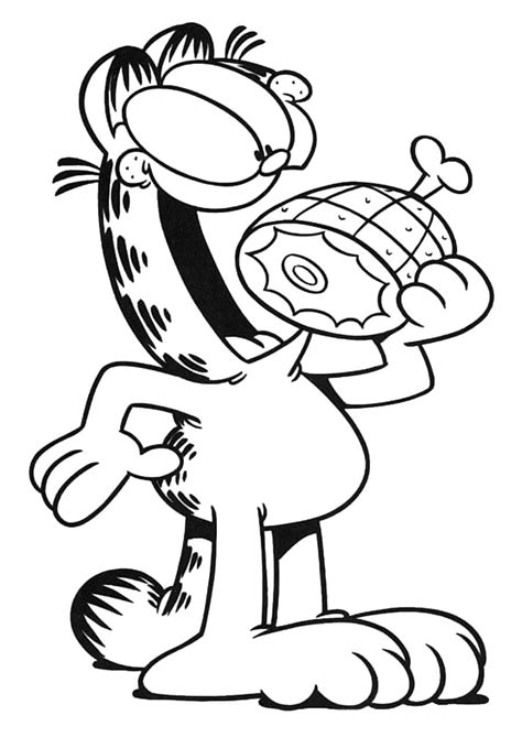 Coloriage Garfield Imprimer