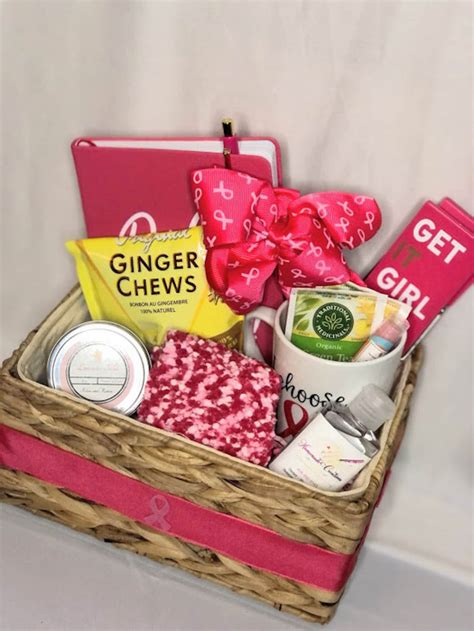 Breast Cancer Gift Basket Hope Gift Basket Breast Cancer Etsy