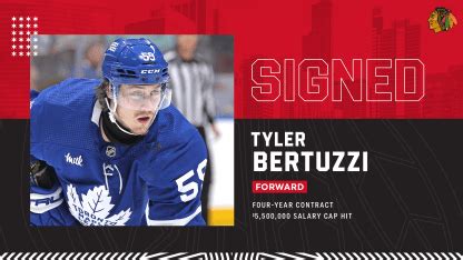 Release Blackhawks Ink Tyler Bertuzzi To Four Year Contract Chicago