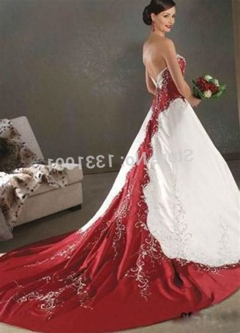 Plus Size Red Wedding Gown With Sleeves Wedding