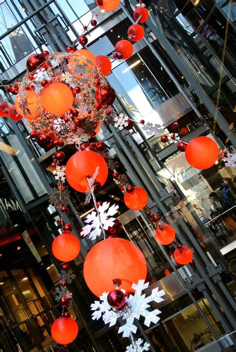 Christmas Decorations At One New Change Shopping Centre City Of London