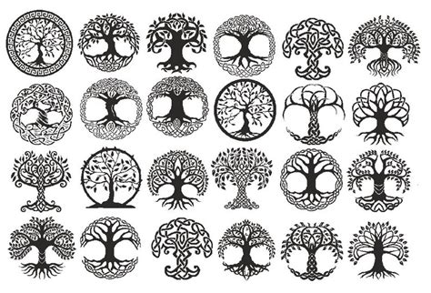 Lost of Tree of Life Symbols Ceramic Decals Enamel Decal - Etsy