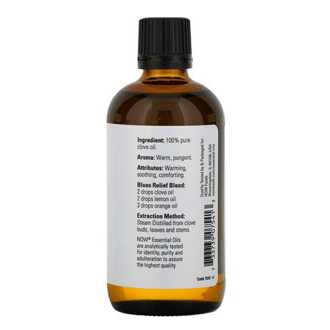 Эфирное масло гвоздики NOW Foods Essential Oils "Clove" 100% чистое ...