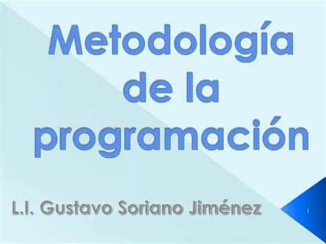 PPT Metodología de la programación PowerPoint Presentation free