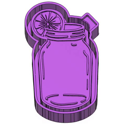 Stl File Mason Jar Freshie Mold Silicone Mold Box・3d Printing Model To Download・cults