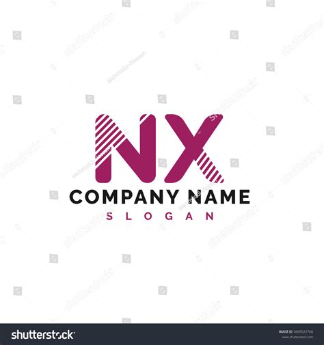 Nx Letter Logo Design Nx Letter Stock Vector Royalty Free