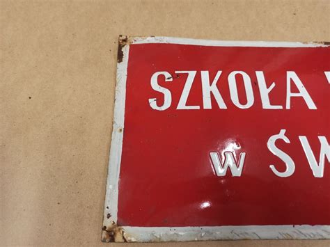 Stara emaliowana tablica PRL Oleśnica Lucień OLX pl