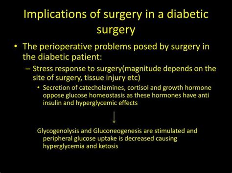 Perioperative Management Of A Patient With Diabetes Mellitus