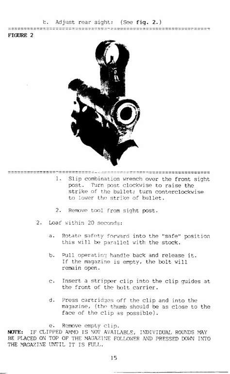 Sks Instruction Manual Rifle Technical Data