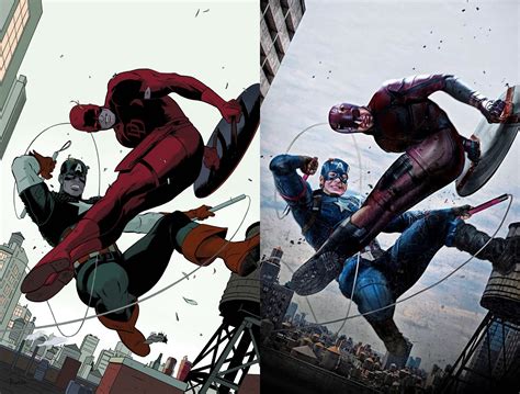 Daredevil Vs Captain America Comics Vs Mcu Rdaredevil