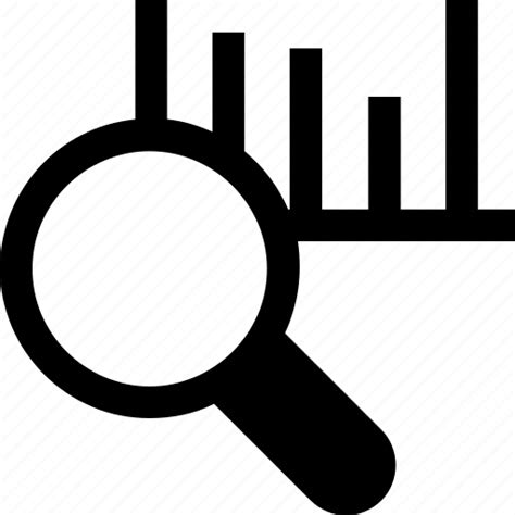 Analytics Bar Chart Magnifier Search Graph Statistics Icon