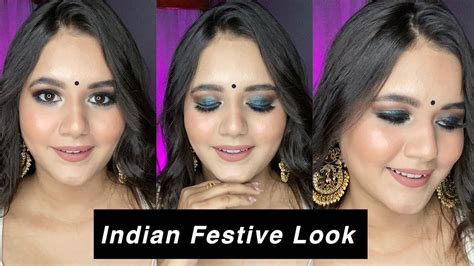 Navratri Durga Pooja Diwali Makeup Look Indian Festive Makeup