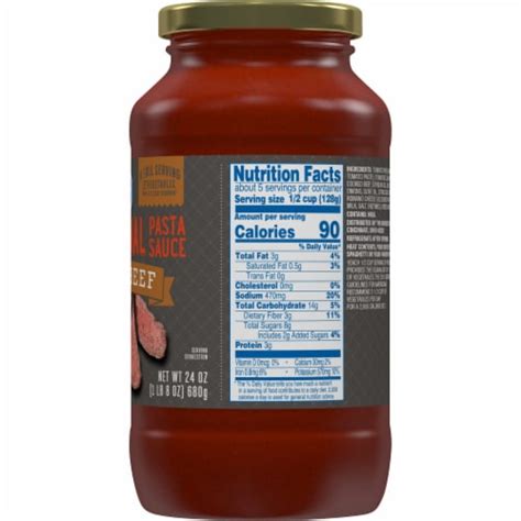 Kroger Traditional Beef Flavored Pasta Sauce 24 Oz Ralphs