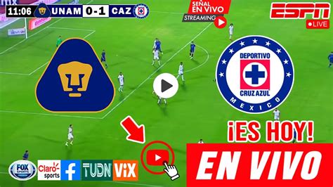 Pumas Vs Cruz Azul En Vivo Donde Ver Pumas Vs Cruz Azul Partido