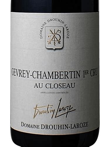 2017 Domaine Drouhin Laroze Gevrey Chambertin 1er Cru Au Closeau