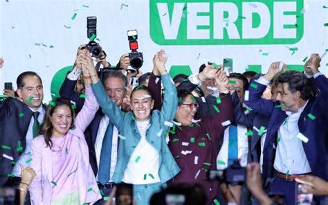 Elecciones 2024 Partido Verde Arropa A Claudia Sheinbaum Como Su