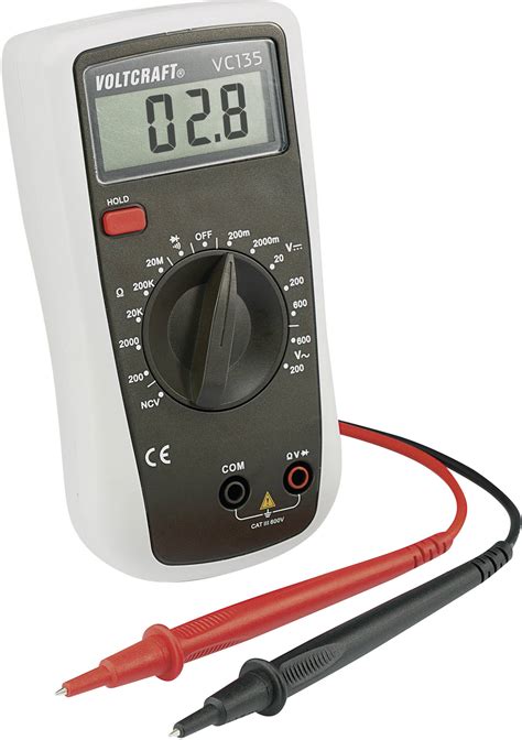 VOLTCRAFT VC135 Handheld Multimeter Calibrated To ISO Standards