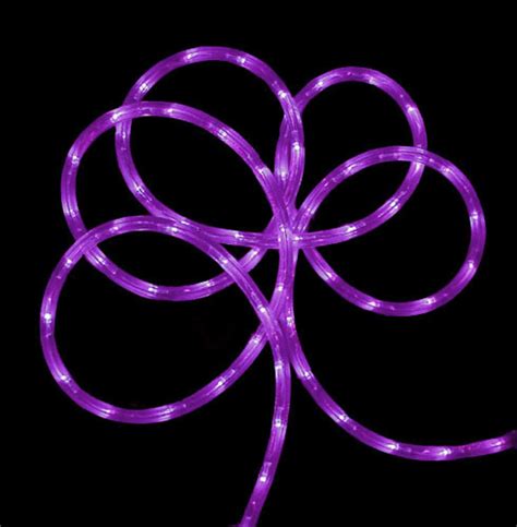 150 Commericial Grade Purple Led Indooroutdoor Christmas Rope Lights