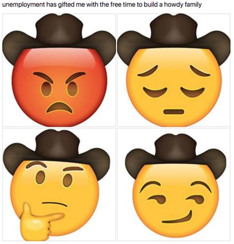 Sad Cowboy Hat Emoji Copy And Paste - All About Cow Photos