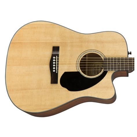 Fender Cd 60sce Dreadnought Electro Acoustic Guitar Natural At Gear4music