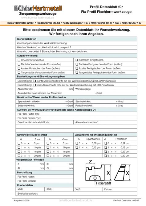 Formulare TecDoc GmbH Technische Dokumentationen TecDoc GmbH