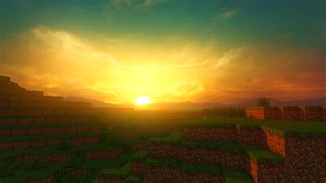 Minecraft Sunset Wallpapers Top Free Minecraft Sunset Backgrounds