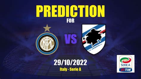 Prediction Inter Milan Vs Sampdoria Italy Serie A Apwin