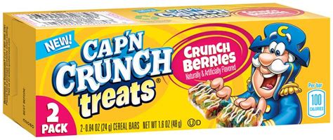 Cap N Crunch Treats Crunch Berries Cereal Bars 2 Ct Box Reviews 2020