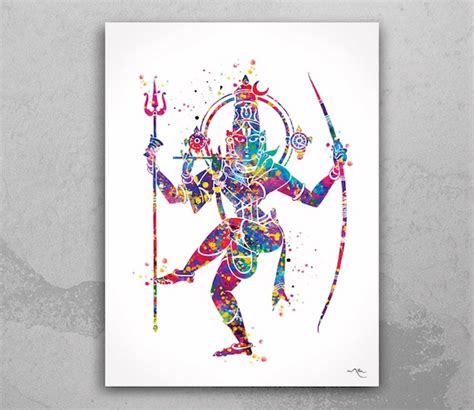 Lord Shiva Shiva Watercolor Print Shiva Hinduism Art - Etsy Australia