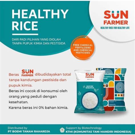 Jual Beras Organik Sunfarmer Kg Shopee Indonesia