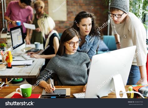 Creative Teamwork Meeting Discussion Ideas Concept Stock Photo