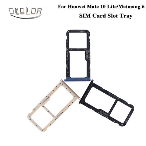 Ocolor For Huawei Mate 10 Lite Maimang 6 Nova 2i G10 Sim Card Tray Holder Slot Replacement High