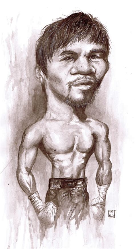 Matt Ryder Caricature: Manny Pacquiao