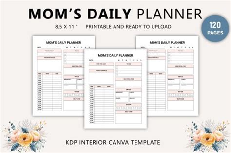 Moms Daily Planner Canva Template Graphic By Tabiya Studio · Creative