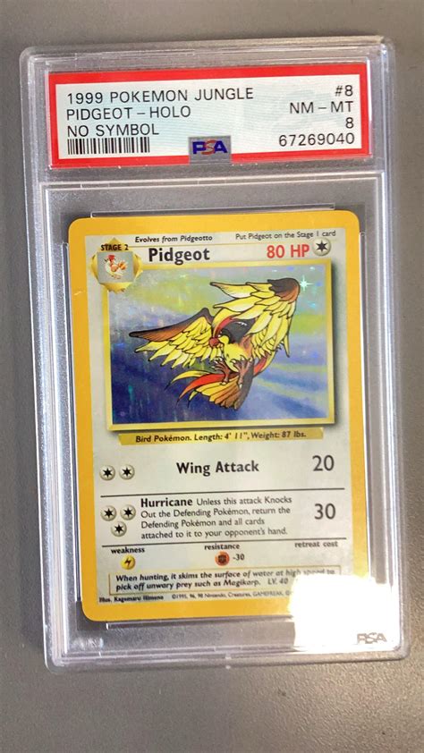 Pokemon Jungle Pidgeot Holo No Symbol Psa Gamestop