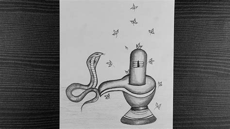 Pencil Drawing For Maha Shivaratri Shiv Lingam Step By Step Nag