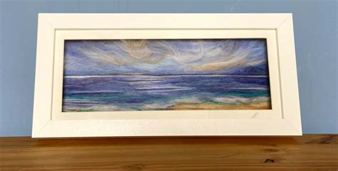 Box Framed Needle Felted Seascape Etsy