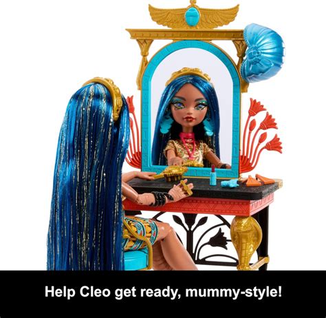 Monster High Cleo De Nile Self Scare Day G Doll Vanity Playset