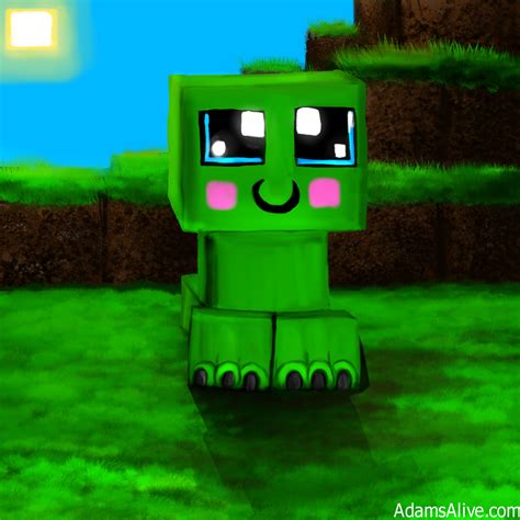 Minecraft Baby Creeper By Adamsalive4kids On Deviantart