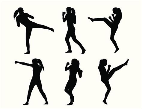 Women Kickboxing Illustrations Royalty Free Vector Graphics And Clip Art