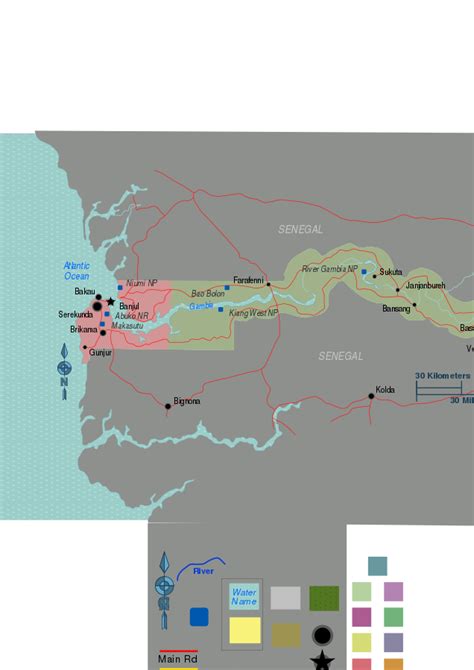 File:Gambia regions map.svg - Wikitravel Shared