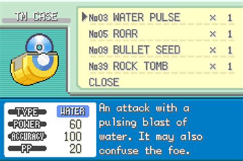 Where To Get TM03 Water Pulse in Pokémon FRLG - Guide Strats